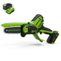 Цепная мини-пила Greenworks 24V G24MCS10 (10 см) аккумуляторная в Дзержинске